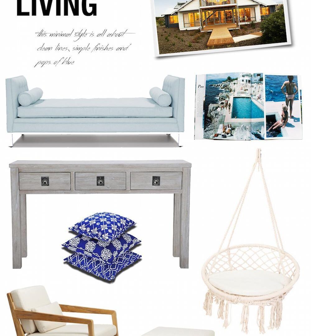 Coastal look moodboard