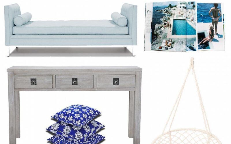 Coastal look moodboard