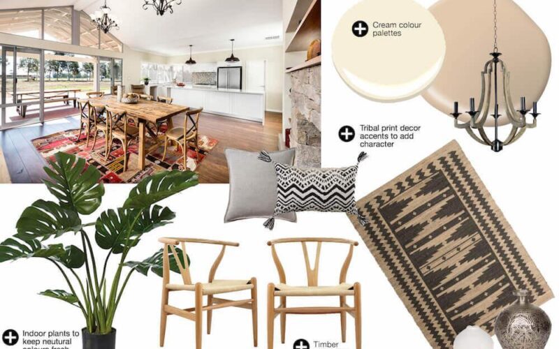 natural light filled moodboard