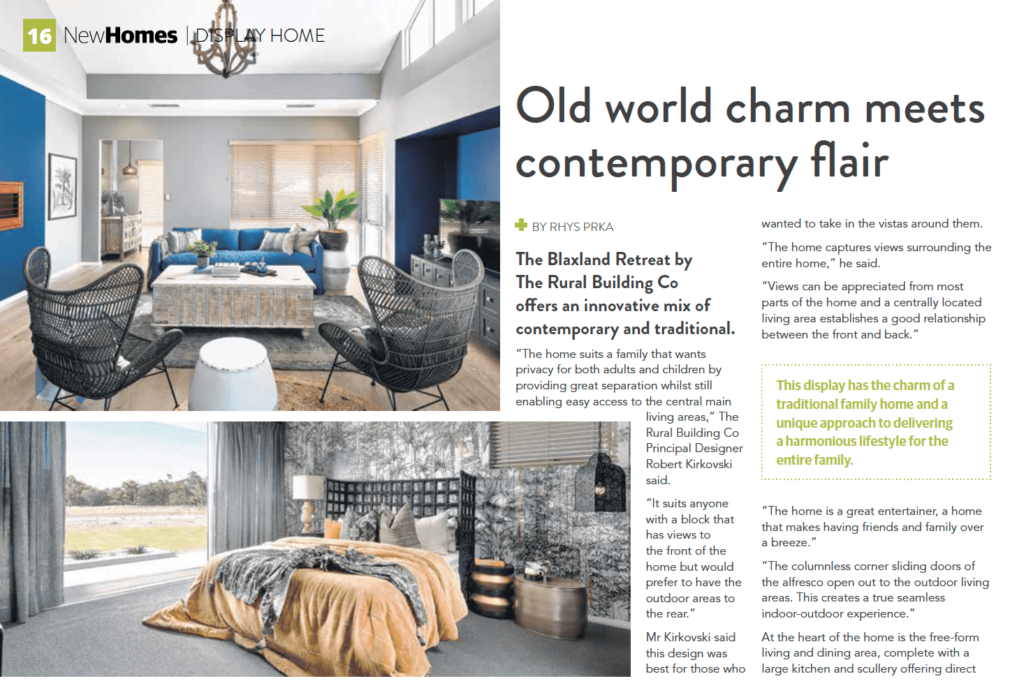 old world charm meets contemporary flair - the blaxland retreat article