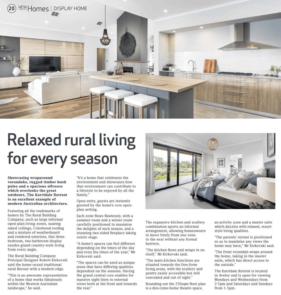 relaxed rural living for every season article