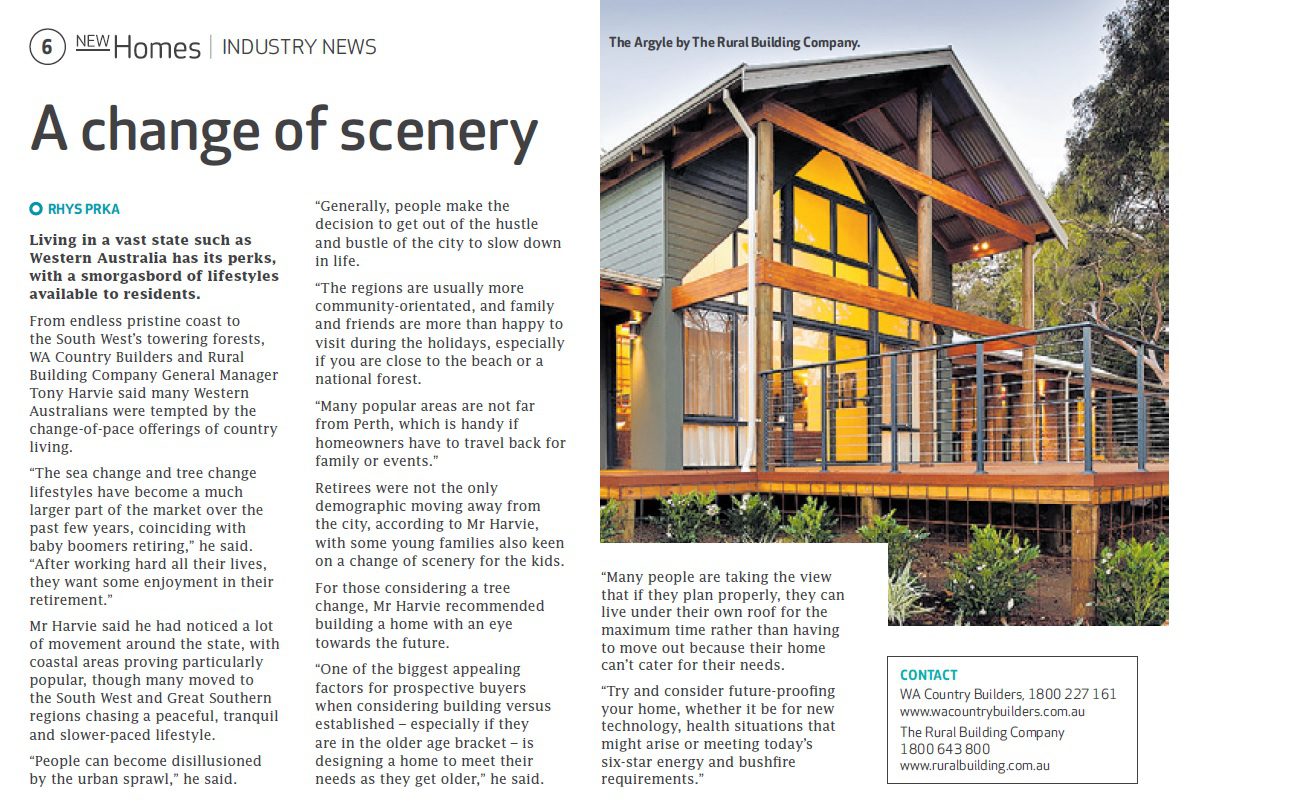 A change of scenery article