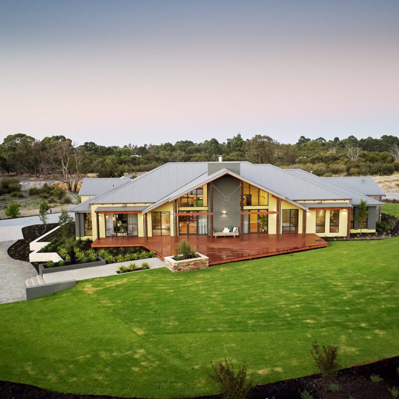 The Hinterland Retreat aerial view