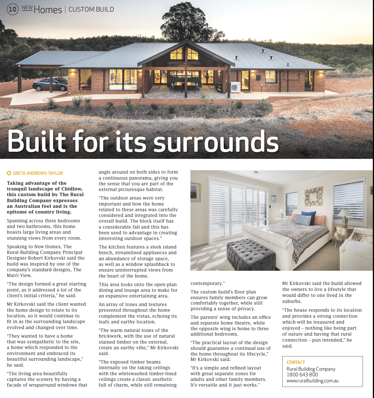built for its surrounds article