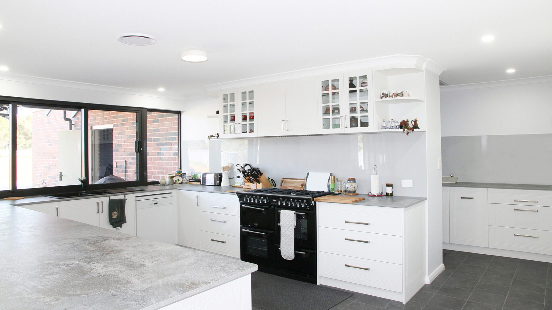 modern white kitchen