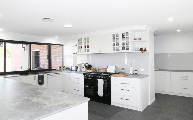 modern white kitchen