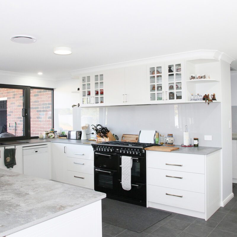 modern white kitchen