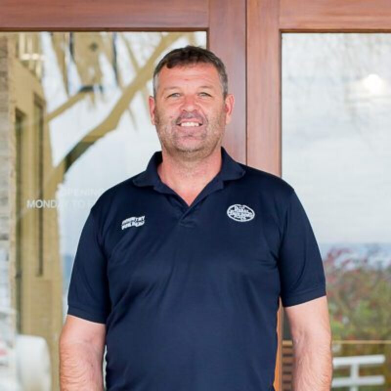 Country Builders team member outside the JWH Albany office